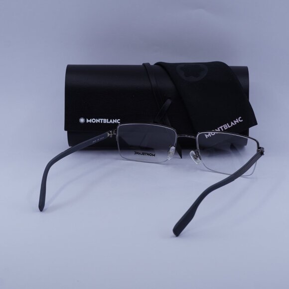 Montblanc MB0188O 006 Rectangle Eyeglasses 57mm – Grey - Picture 4 of 9